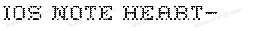 iOS Note Heart字体转换